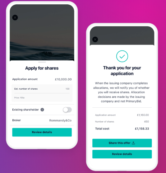 source-primarybid UX Primarybid